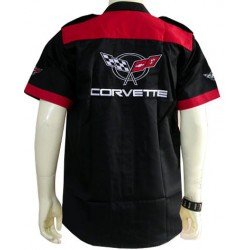 Chemise Chevrolet Corvette Team Racewear noir