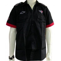 Chemise Chevrolet Corvette Team Racewear noir