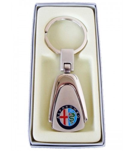 Porte-clés Alfa Romeo en Acier 316L Chromé