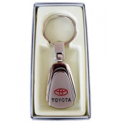 Porte-clés Toyota en Acier 316L Chromé