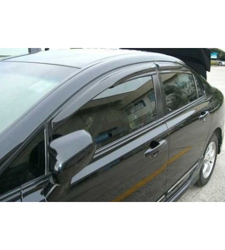 Déflecteurs de portes noir Honda Civic